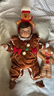 Bebê biscoito gengibre natal
