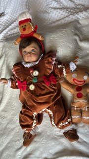 Bebê biscoito gengibre natal
