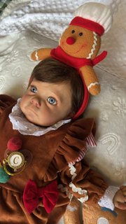 Bebê biscoito gengibre natal