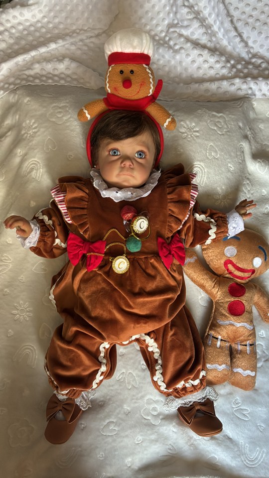 Bebê biscoito gengibre natal